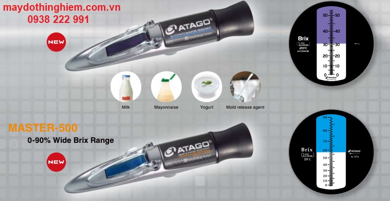 Khúc xạ kế đo độ ngọt Atago Master-500 - 0938 222 991 - maydothinghiem.com.vn Khúc xạ kế đo độ ngọt Atago Master-500 - 0938 222 991 - maydothinghiem.com.vn