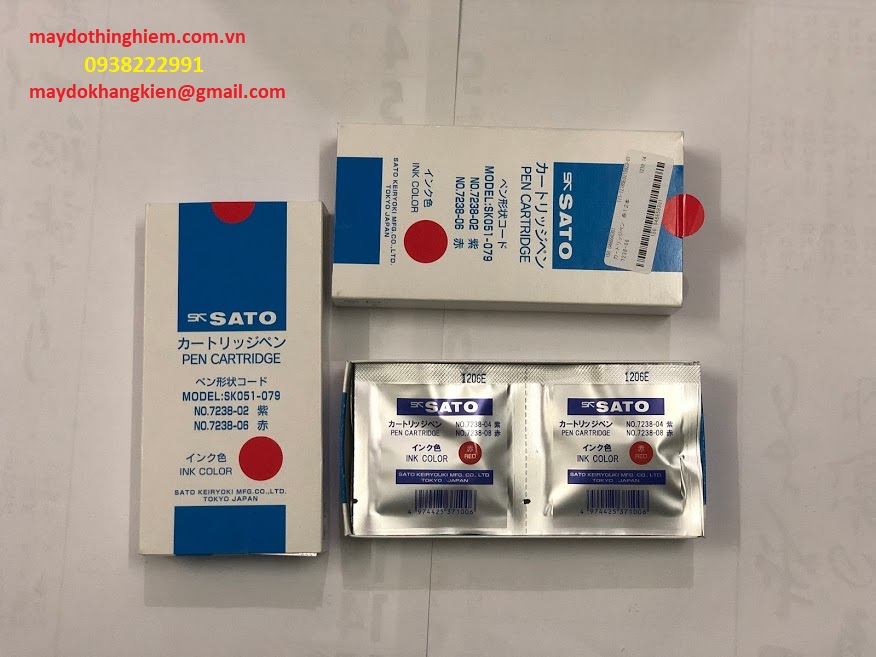 Bút ghi nhiệt kế Sato màu đỏ 7210-92-0938222991-maydokhangkiengmail.com